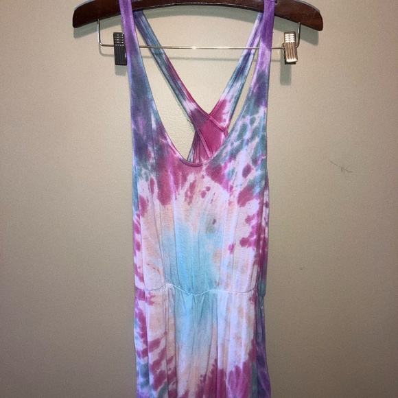 Pink Tie Dye Romper - Picture 1 of 4